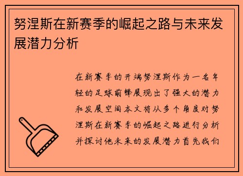 努涅斯在新赛季的崛起之路与未来发展潜力分析